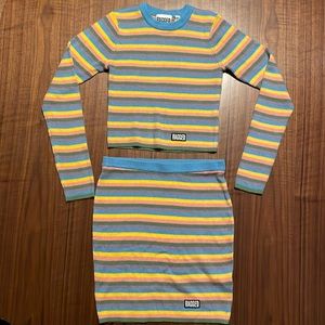 Ragged Jeans Rainbow Two-piece Set